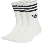 Adidas Originals Sukat 3-stripes Crew 3-pack - Valkoinen/musta, koko 31-33 KXXL