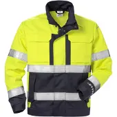 Fristads Palosuojattu High Vis takki lk 3 4584 FLAM Huomiokeltainen/Laivastonsininen 3XL