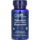 Life Extension Kalium ja pitkävaikutteinen magnesium - 60 kapselia
