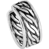Lykken Casuals ear cuff hopeakorvakoru oksidoitu