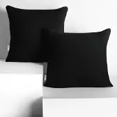 DecoKing tyynyliina musta 80x80*2