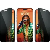 PanzerGlass iPhone 15 Pro Max Ultra-Wide Fit Privacy EasyAligner Panssarilasi - 9H - Musta Reuna