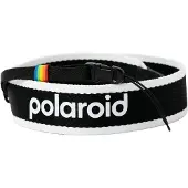 Polaroid Camera Strap Flat Black & White kamerahihna