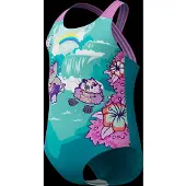Speedo Girls Learn To Swim Printed Crossback - Blue - 80-84