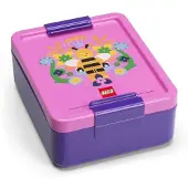 LEGO Children's Lunch Box with Bee Compartment Purple and Pink 40520802