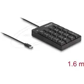 DeLOCK 12108, USB, 19, Universaali, 1,6 m, Musta