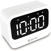 Denver EC-53B Alarm Clock - White
