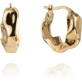 Mockberg Wavy Bolded Small Gold Hoops korvakorut MB0169