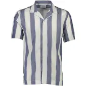 Lindbergh Striped Linen/Cotton Shirt S/S - Multi/patterned - M