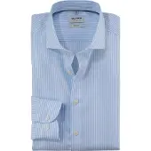 Olymp Body Fit Stripes Royal Kent -kauluspaita