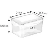 Tescoma Säilytysrasia Freshbox 3,5l, 24x16,5x12,5cm, muovia