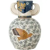 Bloomingville Hezha Vase - Blue - H23.5CM