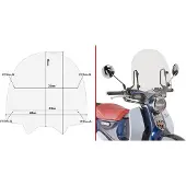Givi 1168a Super Cub C125 Tuulilasi