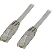 Deltaco U/UTP Cat5e laitekaapeli, 10m, harmaa