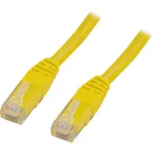 Deltaco TP-6 U/UTP Cat6 keltainen verkkokaapeli