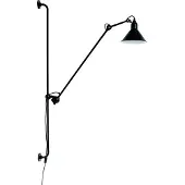 DCW éditions Lampe Gras 214 seinävalaisin, kartio varjostin, musta