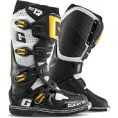 Gaerne SG12 Motocross-saappaat Musta/Valkoinen/Kulta unisex, size 43