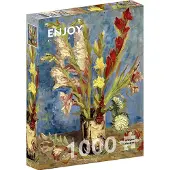 Enjoy Vincent Van Gogh: Vase with Gladioli and Chinese Asters 1000p palapeli