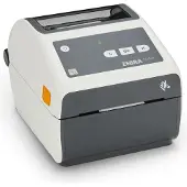 Zebra Technologies ZD421D, Suoralämpö, 203 x 203 DPI, 102 mm/s, Langallinen & langaton, Harmaa, Valkoinen (ZD4AH43-D0EE00EZ)