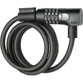 Axa Resolute C10-150 spiraalilukko koodilla 150 cm Musta