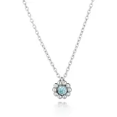 Lumoava Daisy sininen kaulakoru L56248140000