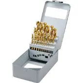 Bernardo 25-osainen 1-13mm HSS Tin poranteräsarja