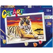 Ravensburger BRIO 11220193 CreArt - Majesteettinen tiikeri