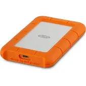 LaCie Rugged USB-C 2 Tt 2.5" -kestävä ulkoinen HDD, oranssi/hopea