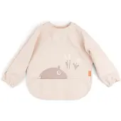 Done by Deer Sleeved Pocket Bib Ozzo Powder - Pink - ONE SIZE