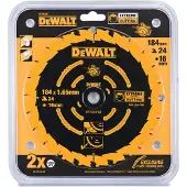 DeWalt KIERTOSAHA 184mm x 16mm 24t