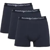 KnowledgeCotton Apparel Anker 3-Pack Underwear Total Eclipse - L