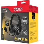 Steelplay Langattomat Bluetooth-kuulokkeet - - Impulse - Musta - Mukava - Irrotettava mikrofoni - Yhteensopiva PS5/PC:n kanssa