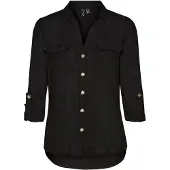Vero Moda Vmbumpy L/S Shirt New Wvn Noos - Black - XL