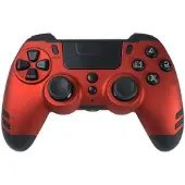 Steelplay Slim Pack langaton ohjain, punainen, PS4/PC