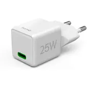 Hama Mini Fast Charger USB-C PD 25W White