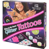 FAB LAB Glow Tattoos - pimeässä hohtavat kimalletatuoinnit