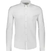 Lindbergh Yarn Dyed Oxford Superflex Shirt L/S - White - S