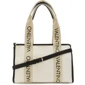 Valentino Käsilaukku 'Candle' kitti / musta / offwhite