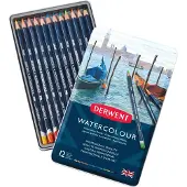 Derwent Watercolour 12 kpl vesivärikynä