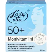 Ladyvita 50+ Monivitamiini 120 tabl. ravintolisä