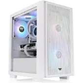 Thermaltake Versa H16 TG ARGB, Micro Tower, PC, Valkoinen, mikro ATX, Mini-ITX, SPCC, 17,5 cm (CA-1Y8-00S6WN-01)