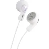JVC Ha-f14 gumy in-ear headphones wired white