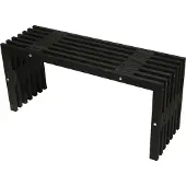 EcoFurn D-Penkki, Mänty musta öljytty, 100 cm