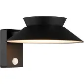 Nordlux LED aurinko ulkoseinävalaisin Justina, musta, anturi, metallia Justina, Musta, Metalli, Moderni, aurinkokennovalaisin