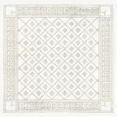 Ekelund - Åttebladrose Pöytäliina 80x80 cm Beige