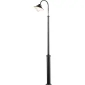 Konstsmide Vega lyktetolppa E27 musta sis.tolppa 240 cm. 560-750