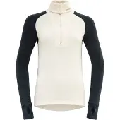 Devold Women's Expedition Merino Silk Zip Ink/offwhite Kerrasto yläosat M