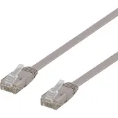 Deltaco TP-6 U/UTP Cat6 harmaa litteä verkkokaapeli