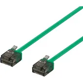 Deltaco U/UTP Cat6a litteä 1mm paksuinen 0,5m RJ45 verkkokaapeli