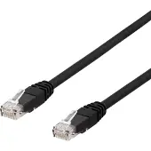 Deltaco – U/UTP Cat6a laitekaapeli, 7m, 500MHz, LSZH, musta (TP-67SAU)